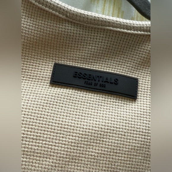 Waffle Essentials Cream Tank Top - Picture 12 of 13